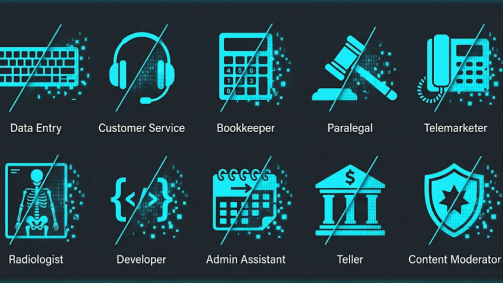 10 jobs that will disappear due to AI in the next 5 to 10 years